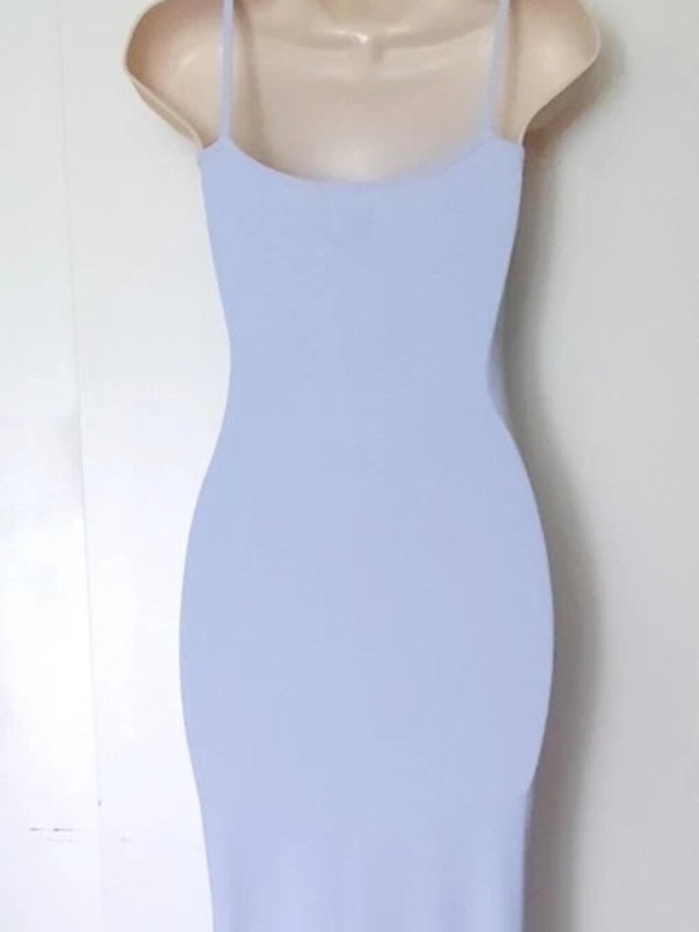 Boys Lie Locked In Rib Maxi Dress Maxi Light Blue Size M NWT - Picture 3 of 13